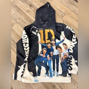 One Direction 1D All Over Print Hoodie Size Small Band Fan Merch Pullover Hoodie